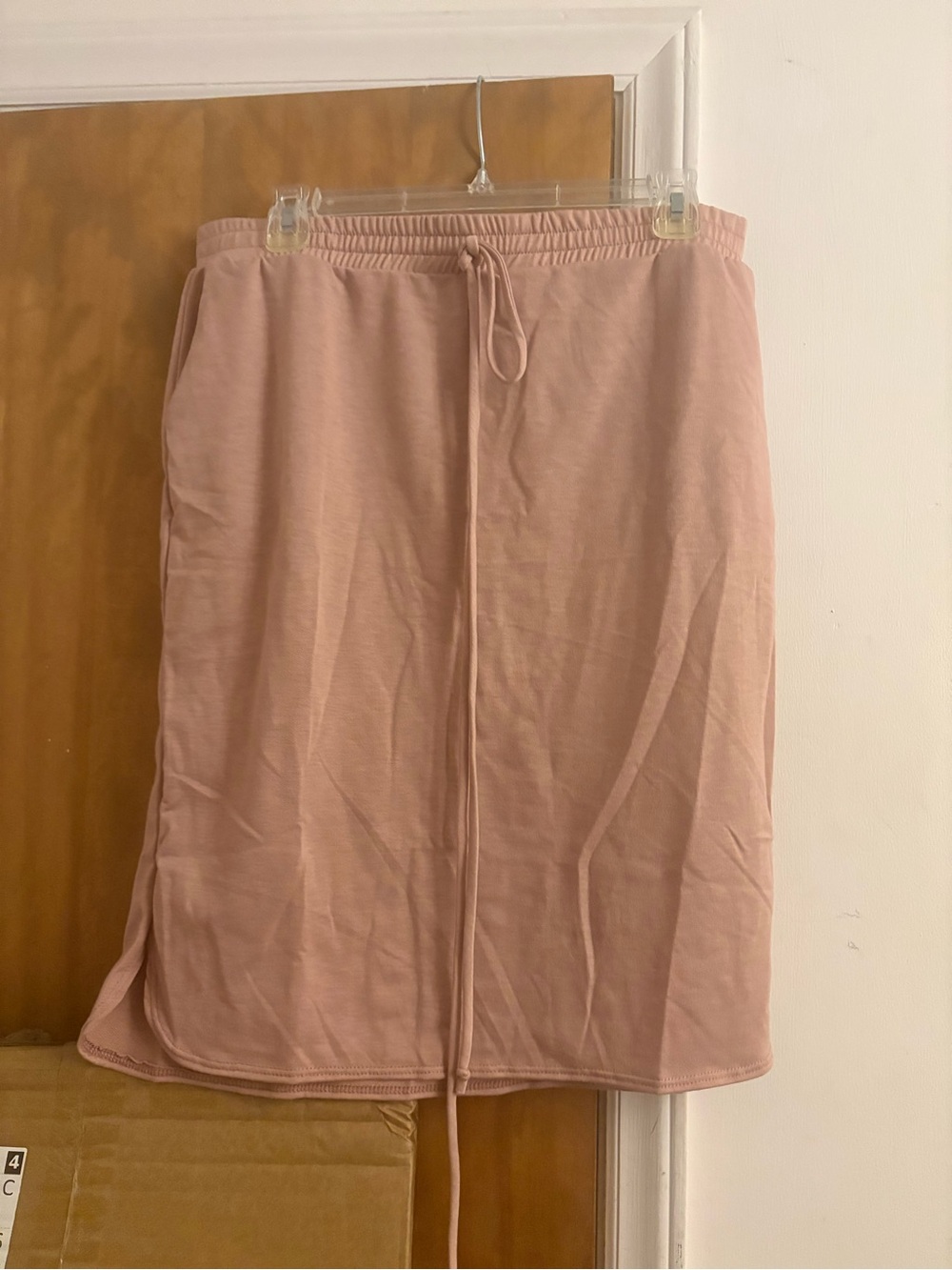 HEIMISH USA Dusty Rose Drawstring Midi Skirt